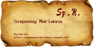 Szepessy Marianna névjegykártya